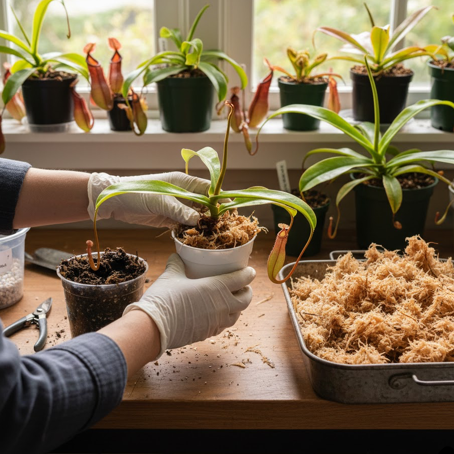Repotting Made Simple: When and How to Refresh Your Nepenthes Pitcher Plant Media